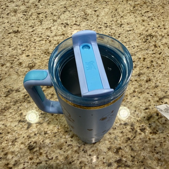 Stanley Light Blue Tumbler with Custom Snoopy Design - Picture 3 of 3